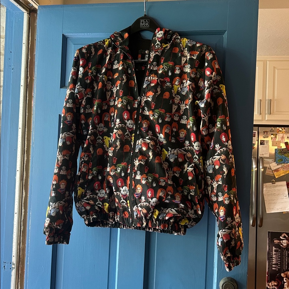 Anime Naruto Graphic Zip-Up Jacket